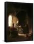 Anna and the Blind Tobit-Rembrandt van Rijn-Framed Stretched Canvas