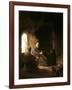 Anna and the Blind Tobit-Rembrandt van Rijn-Framed Art Print