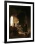 Anna and the Blind Tobit-Rembrandt van Rijn-Framed Art Print