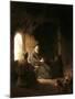 Anna and the Blind Tobit-Rembrandt van Rijn-Mounted Art Print