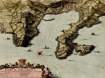 Straits and Defenses at Gibraltar - 1700-Anna Beeck-Framed Art Print