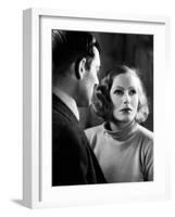 ANNA CHRISTIE, 1930 directed by CLARENCE BROWN Greta Garbo (b/w photo)-null-Framed Photo