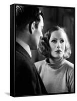 ANNA CHRISTIE, 1930 directed by CLARENCE BROWN Greta Garbo (b/w photo)-null-Framed Stretched Canvas