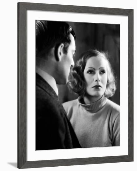 ANNA CHRISTIE, 1930 directed by CLARENCE BROWN Greta Garbo (b/w photo)-null-Framed Photo