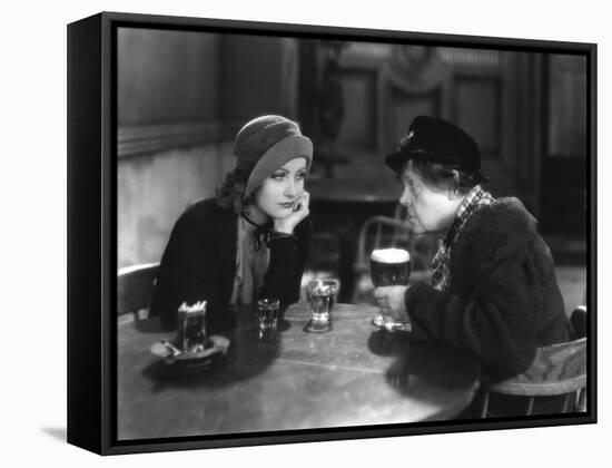 ANNA CHRISTIE, 1930 directed by CLARENCE BROWN Greta Garbo / Marie Dressler (b/w photo)-null-Framed Stretched Canvas