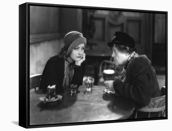 ANNA CHRISTIE, 1930 directed by CLARENCE BROWN Greta Garbo / Marie Dressler (b/w photo)-null-Framed Stretched Canvas