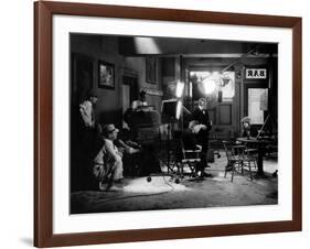 ANNA CHRISTIE, 1930 directed by CLARENCE BROWN On the set, Clarence Brown directs Greta Garbo (b/w-null-Framed Photo