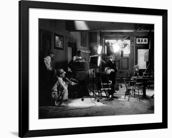 ANNA CHRISTIE, 1930 directed by CLARENCE BROWN On the set, Clarence Brown directs Greta Garbo (b/w-null-Framed Photo