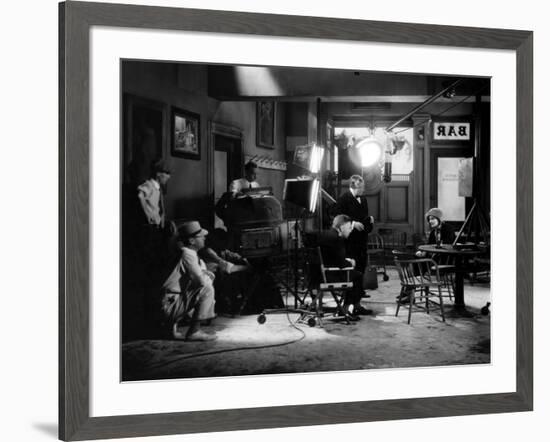 ANNA CHRISTIE, 1930 directed by CLARENCE BROWN On the set, Clarence Brown directs Greta Garbo (b/w-null-Framed Photo