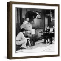 ANNA CHRISTIE, 1930 directed by CLARENCE BROWN On the set; Greta Garbo with the director Clarence B-null-Framed Photo