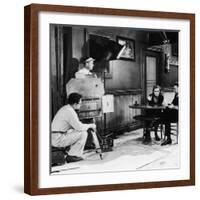 ANNA CHRISTIE, 1930 directed by CLARENCE BROWN On the set; Greta Garbo with the director Clarence B-null-Framed Photo