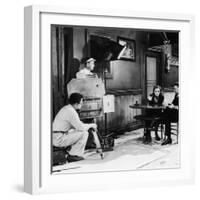 ANNA CHRISTIE, 1930 directed by CLARENCE BROWN On the set; Greta Garbo with the director Clarence B-null-Framed Photo