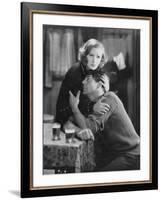 ANNA CHRITIE, 1931 directed by JACQUES FEYDER German version with Greta Garbo (b/w photo)-null-Framed Photo