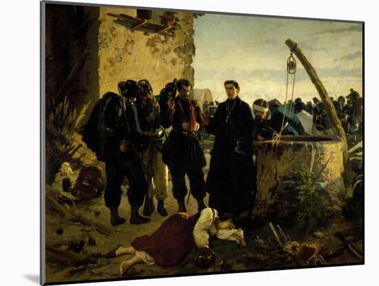 Anna Cuminello Found Dead Days after Battle of San Martino in 1859-Carlo Ademollo-Mounted Giclee Print