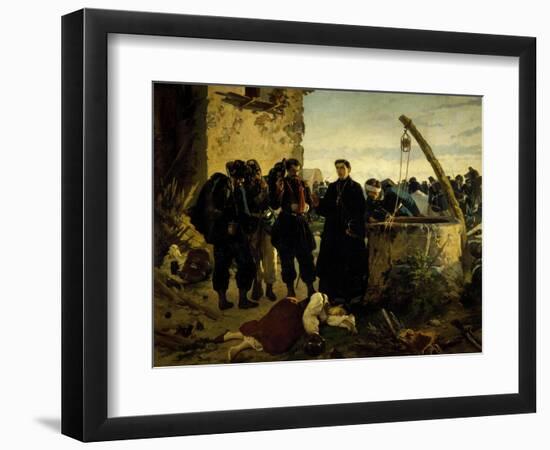 Anna Cuminello Found Dead Days after Battle of San Martino in 1859-Carlo Ademollo-Framed Giclee Print