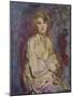 'Anna, Daughter of the Artist', 1905 (1935)-Ambrose Mcevoy-Mounted Giclee Print