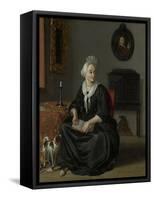 Anna De Hooghe. the Painters Fourth Wife, Ludolf Bakhuysen, - 1708-Ludolf Bakhuysen-Framed Stretched Canvas