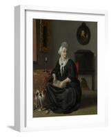 Anna De Hooghe. the Painters Fourth Wife, Ludolf Bakhuysen, - 1708-Ludolf Bakhuysen-Framed Art Print