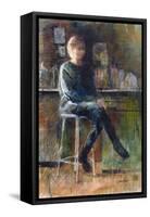 Anna in the Kitchen-John Lidzey-Framed Stretched Canvas