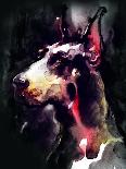 Dog Watercolor Animal-Anna Ismagilova-Art Print
