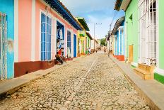 Colorful Traditional Houses in the Colonial Town of Trinidad in Cuba-Anna Jedynak-Photographic Print