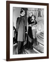 Anna Karenina by Clarence Brown, based on a novel by Leo Tolstoi, with Basil Rathbone, Greta Garbo,-null-Framed Photo