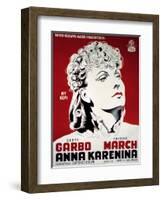 Anna Karenina, Greta Garbo, 1935-null-Framed Art Print