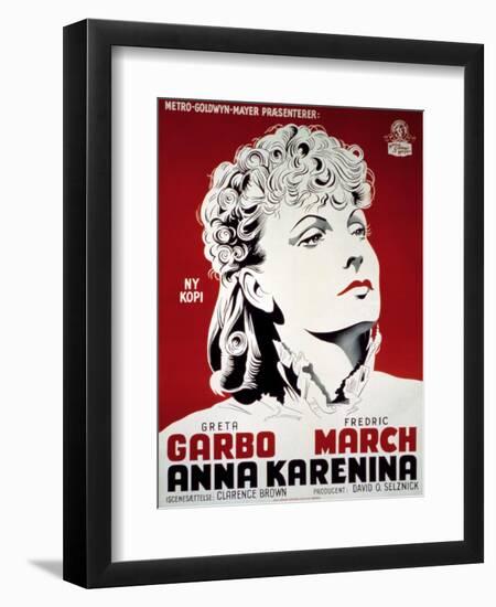 Anna Karenina, Greta Garbo, 1935-null-Framed Art Print