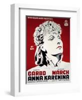 Anna Karenina, Greta Garbo, 1935-null-Framed Art Print