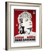 Anna Karenina, Greta Garbo, 1935-null-Framed Art Print