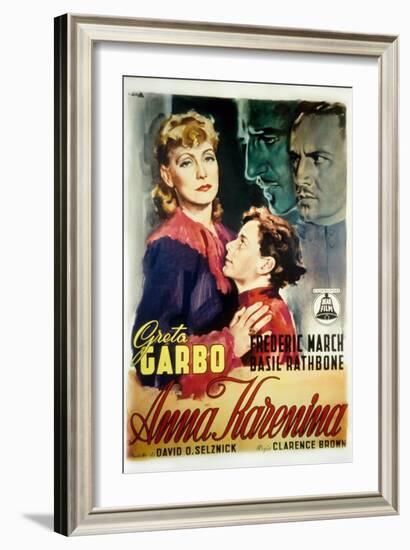 Anna Karenina, Greta Garbo, 1935-null-Framed Art Print