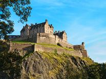 Edinburgh Castle-Anna Kucherova-Stretched Canvas