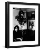 Anna Magnani in the Living Room of Her Roman Villa-Marisa Rastellini-Framed Premium Photographic Print