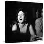 Anna Magnani Sitting Next to James Mason-null-Stretched Canvas