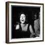 Anna Magnani Sitting Next to James Mason-null-Framed Photographic Print