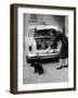 Anna Maria Ferrero Beside an Alfa Romeo Giulietta-Mario de Biasi-Framed Photographic Print