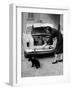 Anna Maria Ferrero Beside an Alfa Romeo Giulietta-Mario de Biasi-Framed Photographic Print