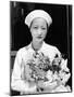 Anna May Wong Arriving in Hollywood in a Travelling Costume of White Herringbone Linen-null-Mounted Photo