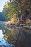 Tippecanoe River reflections, Tippecanoe State Park, Indiana, USA.-Anna Miller-Photographic Print