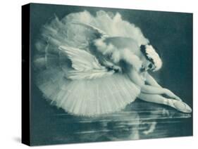 Anna Pavlova (1881-1931) Russian Ballet Dancer Photographed Here in Swan Lake in 1920-null-Stretched Canvas