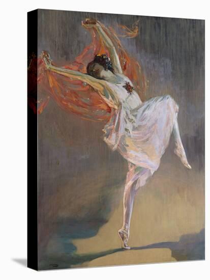 Anna Pavlova, 1910 (Oil on Canvas)-John Lavery-Stretched Canvas