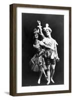 Anna Pavlova and Vaslav Nijinsky in 'Le Pavillon D'Armide', C.1909-null-Framed Photographic Print