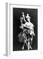 Anna Pavlova and Vaslav Nijinsky in 'Le Pavillon D'Armide', C.1909-null-Framed Photographic Print