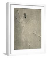 Anna Pavlova in ballet Les sylphides by F Chopin-Valentin Aleksandrovich Serov-Framed Giclee Print