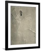 Anna Pavlova in ballet Les sylphides by F Chopin-Valentin Aleksandrovich Serov-Framed Giclee Print