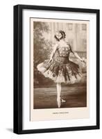 Anna Pavlova in Ballet Pose-null-Framed Art Print