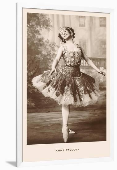 Anna Pavlova in Ballet Pose-null-Framed Art Print