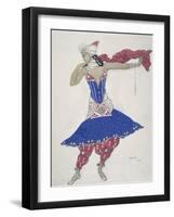 Anna Pavlova in the Ballet 'Oriental Fantasy'-Leon Bakst-Framed Premium Giclee Print