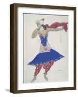 Anna Pavlova in the Ballet 'Oriental Fantasy'-Leon Bakst-Framed Premium Giclee Print