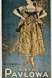 Poster of the Russian Ballets-Anna Pavlova-Stretched Canvas